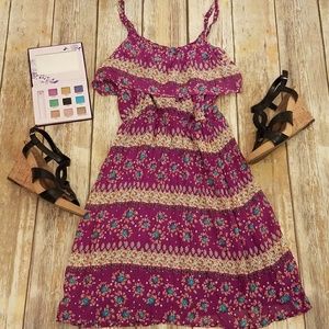 2/$20 Pretty Little Fuscia Sundress Dress XS